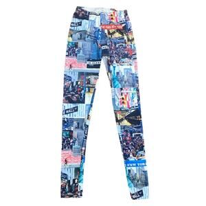 Mary Jane New York City Life Graphics Leggings Size Small